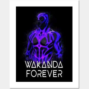 Wakanda Forever Black Panther Posters and Art